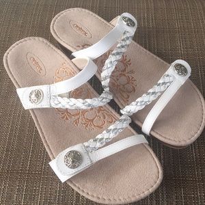 Aetrex sandals, white , Euro size 39.5